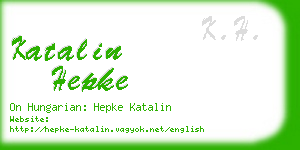 katalin hepke business card